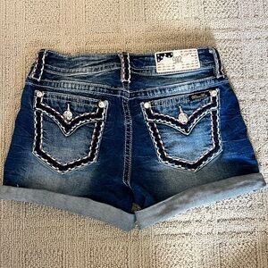 Miss Me Women's Blue Denim Shorts